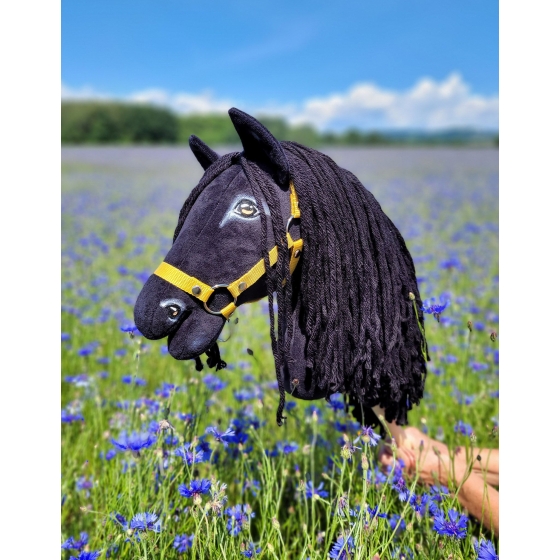 Hobby Horse - friesian horse frieze A3