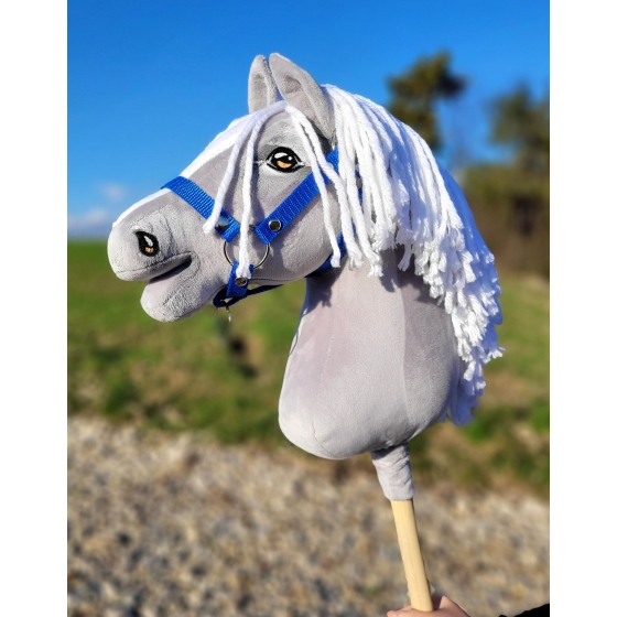 Hobby Horse - gray horse III with white mane A3