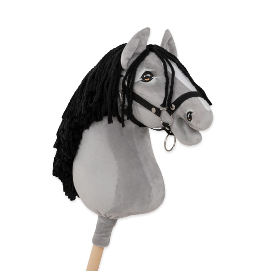 Hobby Horse - gray horse IV with black mane A3