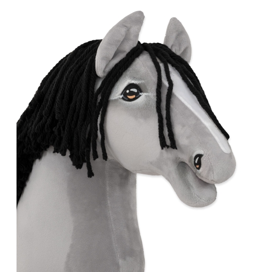 Hobby Horse - gray horse IV with black mane A3