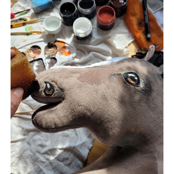 Hobby Horse - grullo horse A3