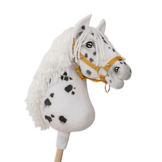 White stick horse with black spots Ireland