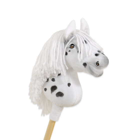 Hobby Horse White Spotted - Medium Size