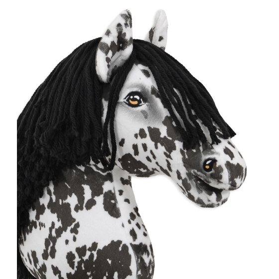 Hobby Horse - leopard horse with a black mane A3