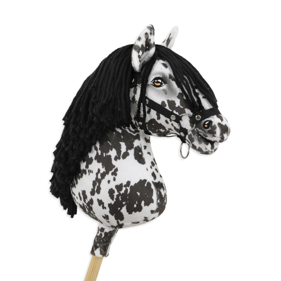Hobby Horse - leopard horse with a black mane A3