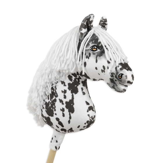Hobby Horse - leopard horse with a white mane A3