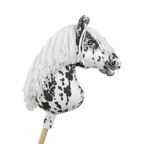 Hobby Horse - leopard horse with a white mane A3