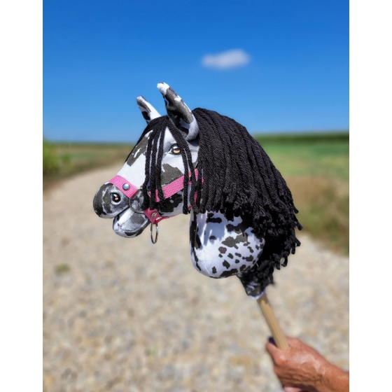 Hobby Horse - leopard with a black mane A4