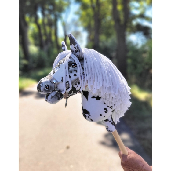 Hobby Horse - leopard with a white mane A4