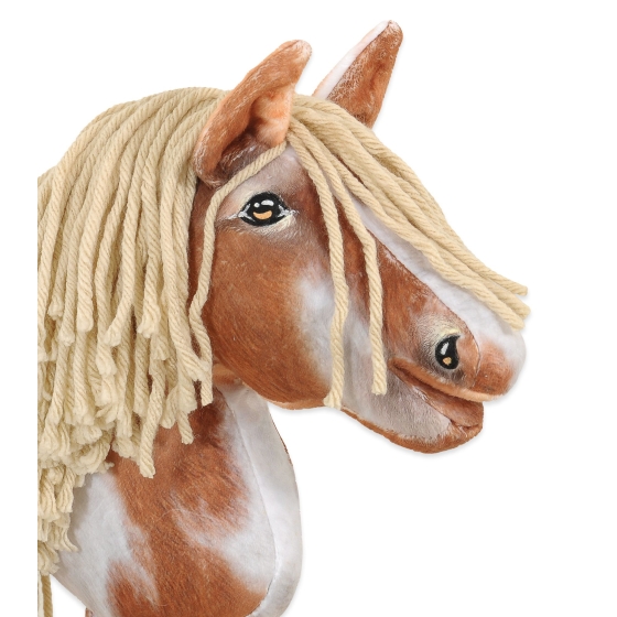 Hobby Horse - tobiano bay horse with a beige maneA4