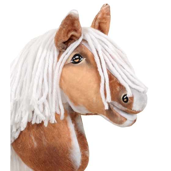 Hobby Horse - tobiano bay horse with a white maneA4