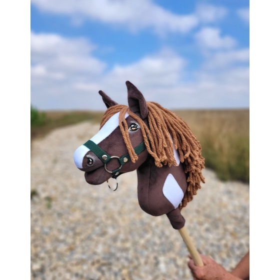 Hobby Horse - western dark bay horse A4
