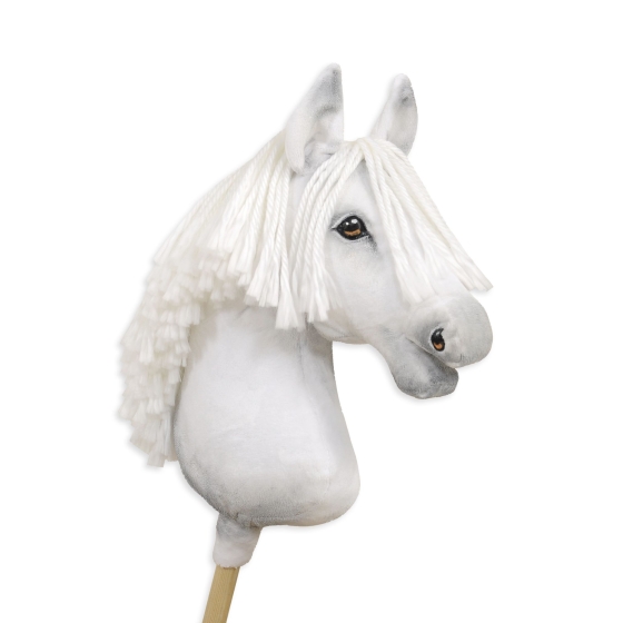 White Hobby Horse on Stick