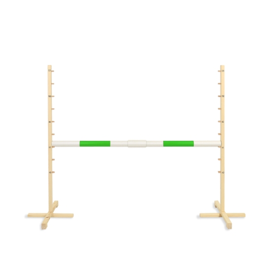 Jumping obstacle for Hobby Horse 160 cm, h-120cm, beam green