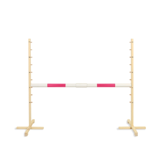 Jumping obstacle for Hobby Horse 160 cm, h-120cm, beam pink
