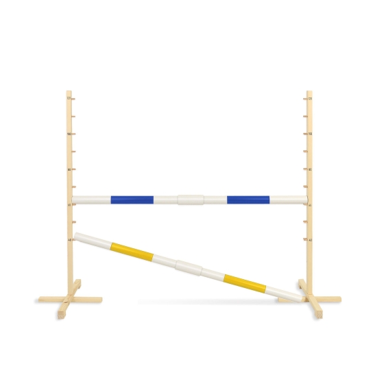 Jumping obstacle for Hobby Horse 160 cm with two bars 50mm - blue