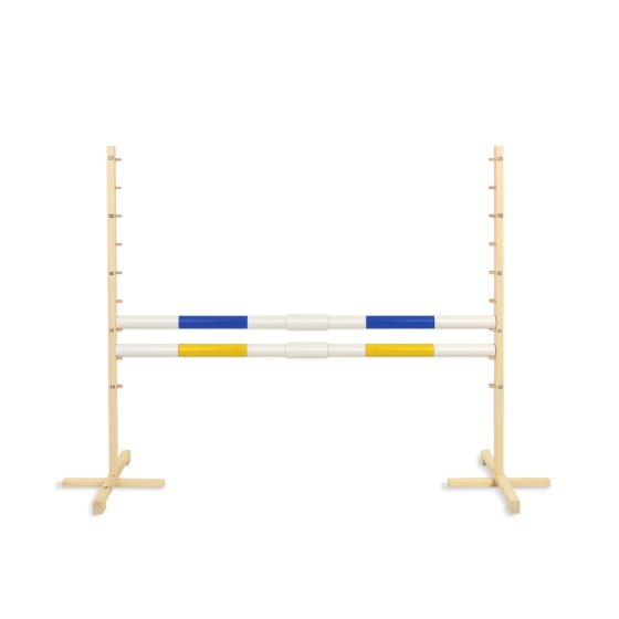 Jumping obstacle for Hobby Horse 160 cm with two bars 50mm - blue