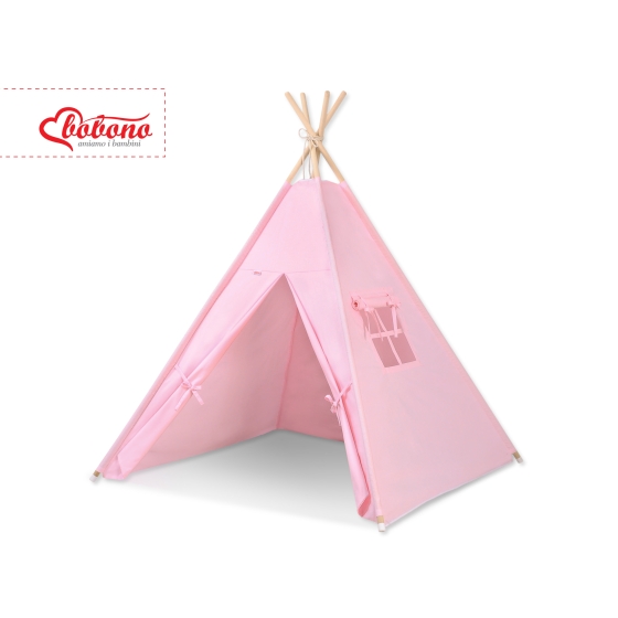 Kids Teepee Tent + decorative feathers- pink