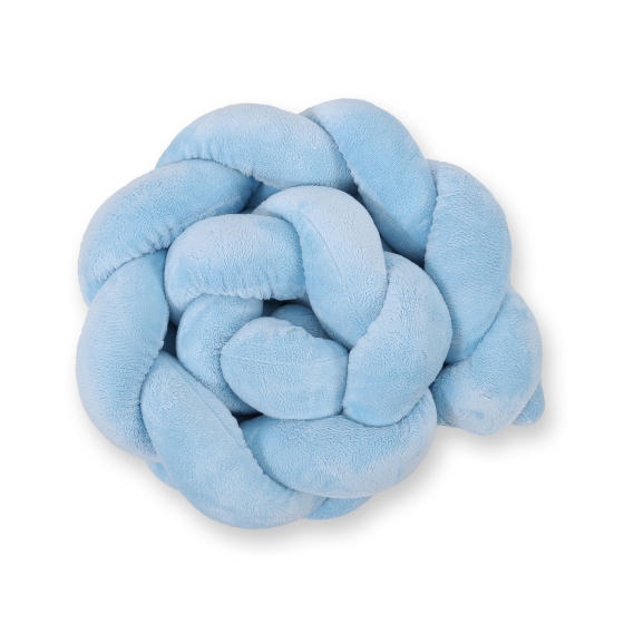 Knot bumper minky 180cm - blue