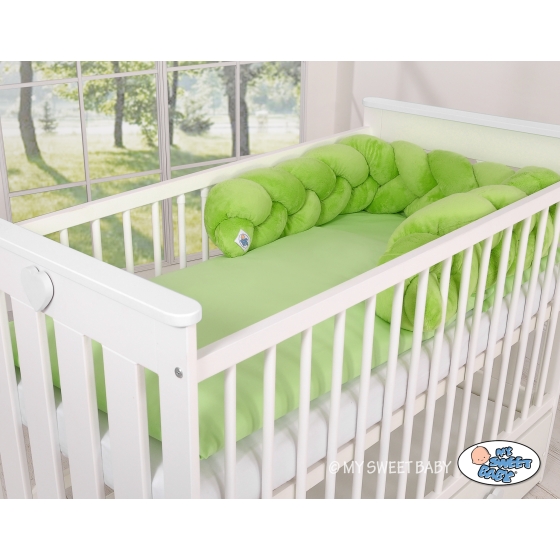 Knot bumper minky 180cm- green