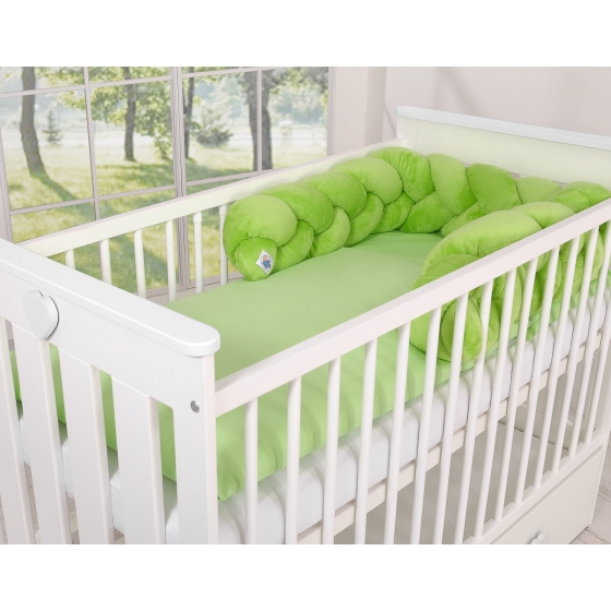 Knot bumper minky 180cm- green
