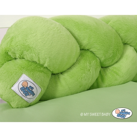 Knot bumper minky 180cm- green