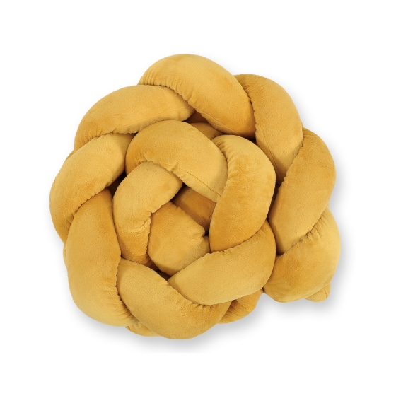 Knot bumper minky Plush 180cm- honey yellow