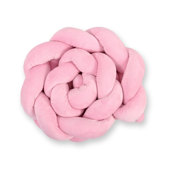 Knot bumper minky 180cm - pink