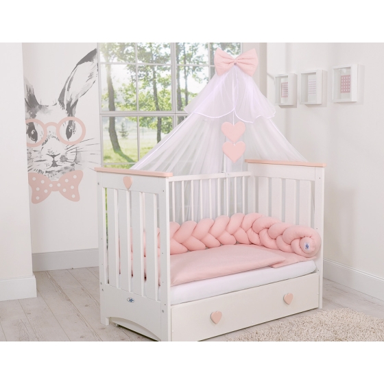 Knot bumper- pastel pink