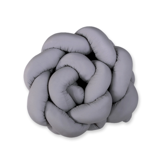 Knot Newborn Pillow Braided bumper 2M- anthracite