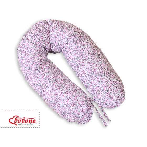 Maternity Pregnancy pillow- Longer- Little pink flowers