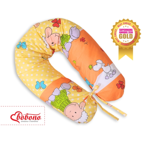 Maternity Pregnancy pillow- Sheep orange-yellow