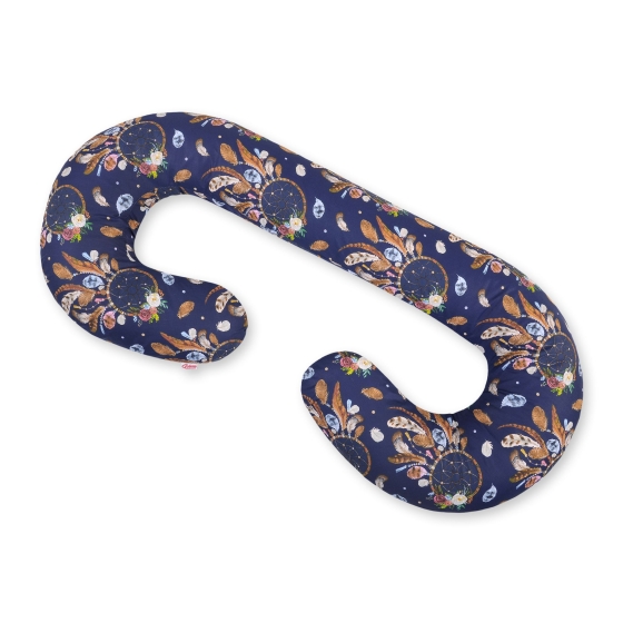 Maternity Support Pillow C - dream catchers dark blue