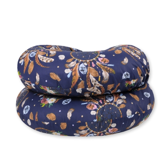Maternity Support Pillow C - dream catchers dark blue