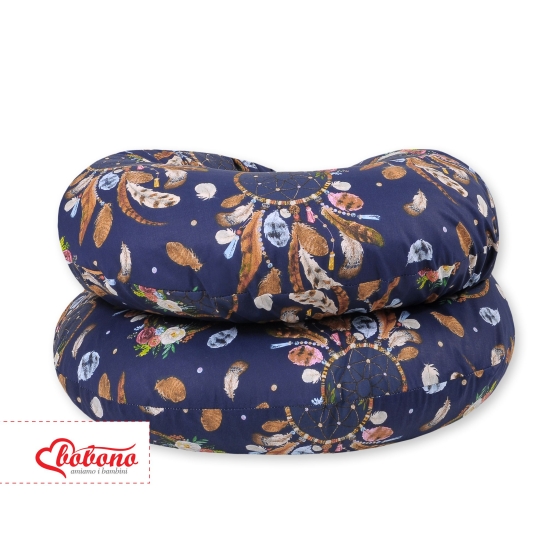 Maternity Support Pillow C - dream catchers dark blue