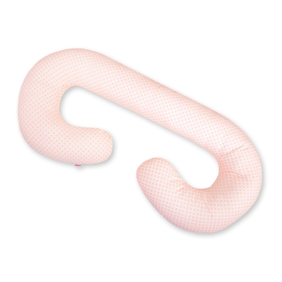 Maternity Support Pillow C - Flower pattern peach