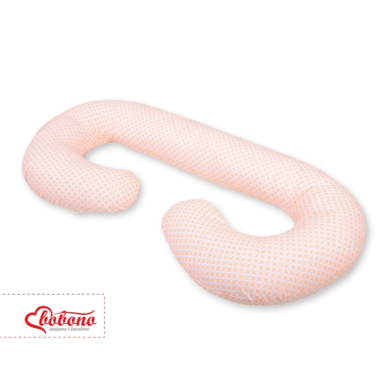 Maternity Support Pillow C - Flower pattern peach