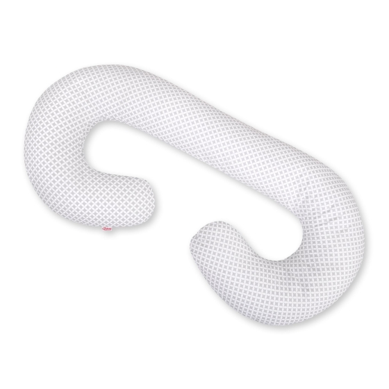 Maternity Support Pillow C - Gray flower pattern