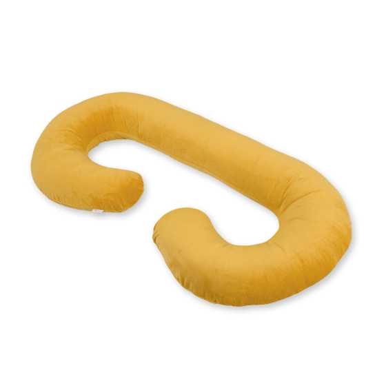 Maternity Support Pillow C minky - honey yellow