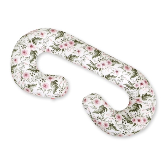 Maternity Support Pillow C - peony flower pink