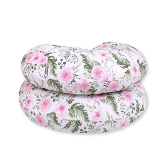 Maternity Support Pillow C - peony flower pink