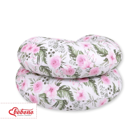 Maternity Support Pillow C - peony flower pink