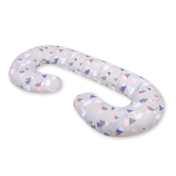 Maternity Support Pillow C - Swans gray