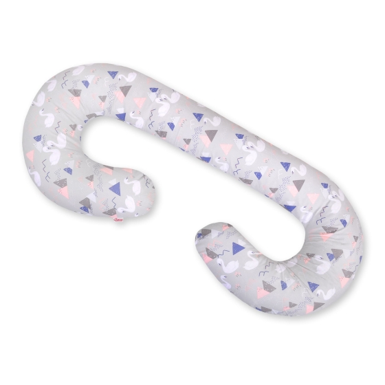 Maternity Support Pillow C - Swans gray