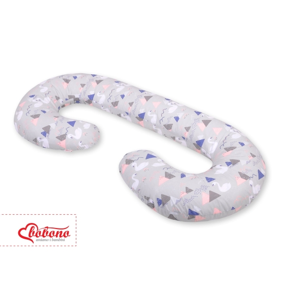 Maternity Support Pillow C - Swans gray