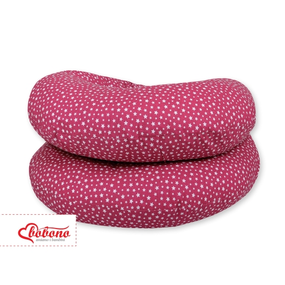 Maternity Support Pillow C - wine red stars