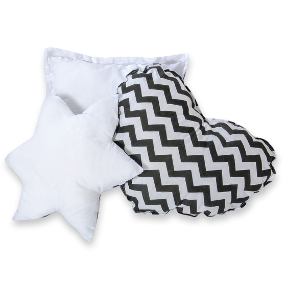 MEGA SET: Kids Teepee tent + playmat + pillows + decorative feathers FREE! - Chevron black