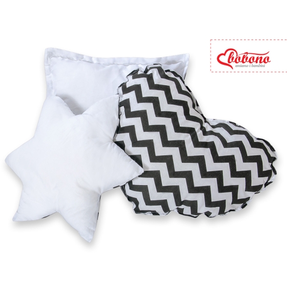 MEGA SET: Kids Teepee tent + playmat + pillows + decorative feathers FREE! - Chevron black