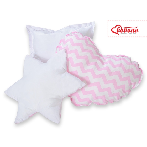 MEGA SET: Kids Teepee tent + playmat + pillows + decorative feathers FREE!- Chevron pink