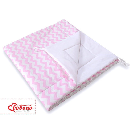 MEGA SET: Kids Teepee tent + playmat + pillows + decorative feathers FREE!- Chevron pink